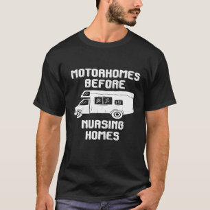 T-shirt Funny Caravan Camper Rv Camping Pilote Camping