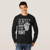 T-shirt Funny Cardiac Nurse Quote Anatomical Heart Disease (Devant entier)