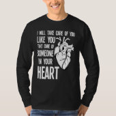 T-shirt Funny Cardiac Nurse Quote Anatomical Heart Disease (Devant)