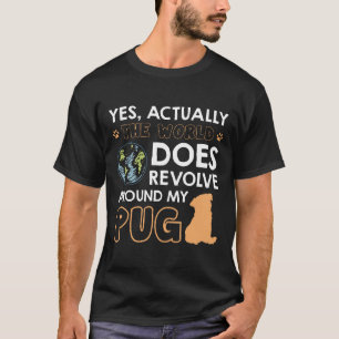 T-shirt Funny Carlin Amoureux des chiens Premium