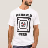T-shirt Funny carrom board player (Devant)