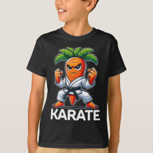 T-shirt Funny Carrot Martial Arts Fighter Black Belt Karat
