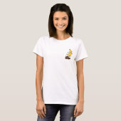 T-shirt Funny Cartoon Banana Character Slipping (Devant entier)