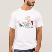 T-shirt Funny Cartoon Comptable Bureau Humour (Devant)
