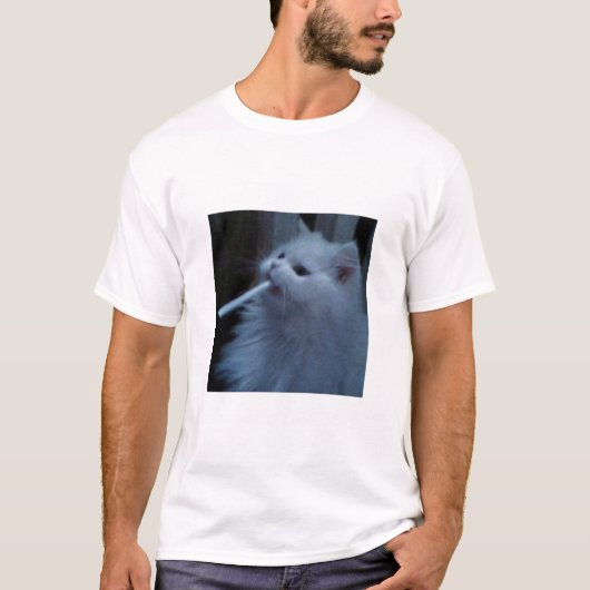 T-shirt funny cat (Devant)