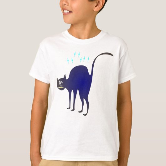 T-shirt funny cat (Devant)