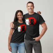 T-shirt Funny Cat Angel Outside Devil Inside Comic Shirt (Unisexe)