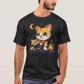 T-shirt Funny Cat Bartender (Devant)