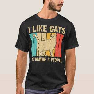 T-shirt Funny Cat Design Cat Lover For Men Women Animal In