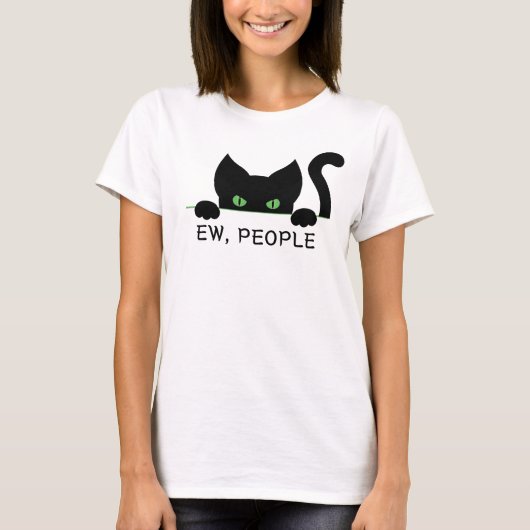 T-shirt Funny Cat Eyes Design Ew Personnes pour Amoureux d (Devant)