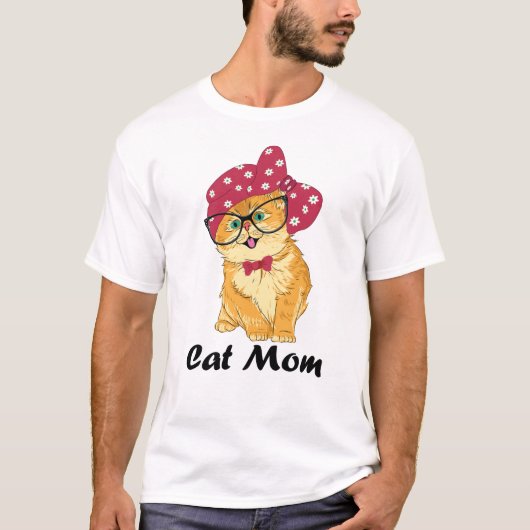 T-shirt Funny Cat Face (Devant)