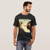 T-shirt Funny Cat God Creation Of Adam Meme Jesus Christia (Devant entier)