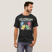 T-shirt Funny Cat Kitty Quote Cuddling Olympic Team Cool A (Devant entier)