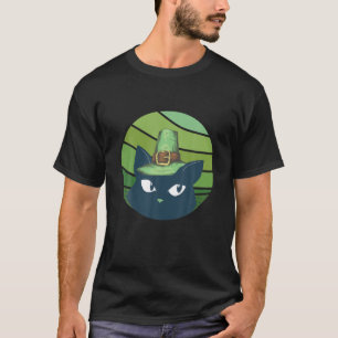 T-shirt Funny Cat Leprechaun St patrick T Day St Pattys D