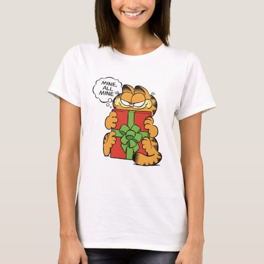T-shirt funny cat on christmas (Devant)