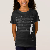 T-Shirt Funny Cat Playing With Music Note Cat Lover Gift (Devant)