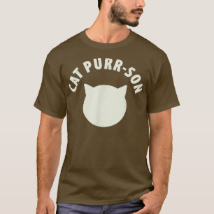 T-shirt Funny Cat Purrson Pour L'Amoureux des chats