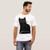 T-shirt Funny Cat Quote My Boss Is a Cat Design (Devant entier)