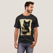 T-shirt Funny Cat Ramen Graphic Tee Japanese Kawaii Anime  (Devant entier)