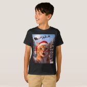 T-shirt Funny Cat Selfie With Santa Claus Christmas Men Wo (Devant entier)