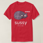 T-shirt Funny Cat Suspicious Human Sussy Baka Japan  Cat L (Design devant)