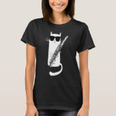 T-shirt Funny Cat Wearing (Devant)