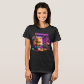 T-shirt Funny Catastrophe Colorful Psychedelic Art Slogan (Devant entier)