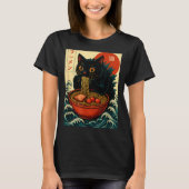 T-shirt Funny Catzilla Anime Ramen Japanese Cat Men Women (Devant)