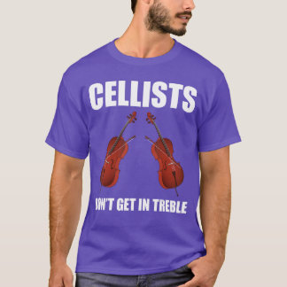 T-shirt Funny Cello Design For Men Women Music Lover Music