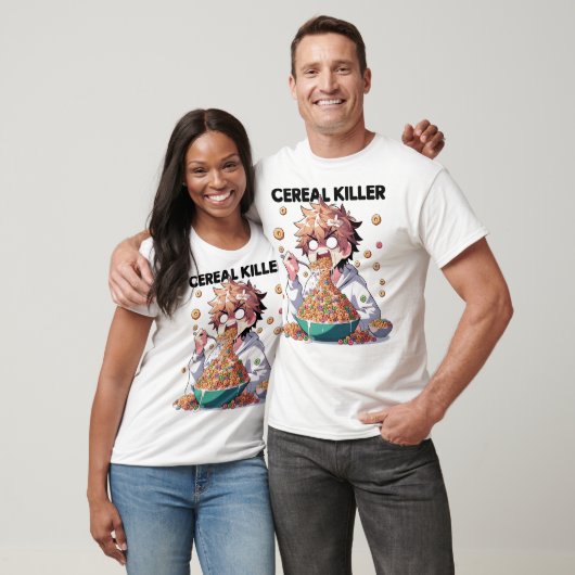 T-shirt Funny Cereal Killer Design (Unisexe)