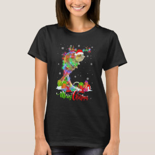 T-shirt Funny Chameleon Animal Joyeux Noël fête Famille