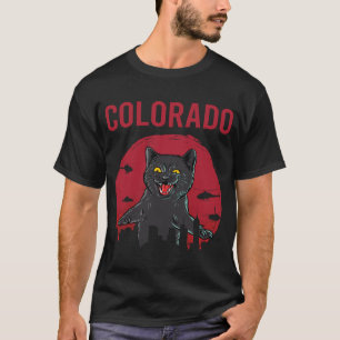T-shirt Funny Chat noir Colorado