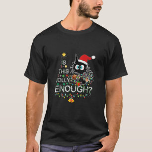 T-shirt Funny Chat Noir Est Ce Jolly Assez Noël San