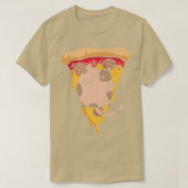 T-shirt Funny Chat Pizza Premium (Design devant)