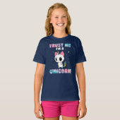 T-shirt Funny Chat Unicorn Dit Anniversaire (Devant entier)