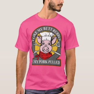 T-shirt Funny Chef Pig Grilling Pull My Pork Barbecue Gril