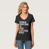 T-shirt Funny Chemical Engineering Eat Study Repeat Gift (Devant entier)