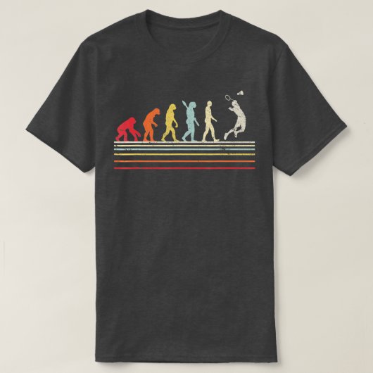 T-shirt Funny Chemise Badminton (Design devant)