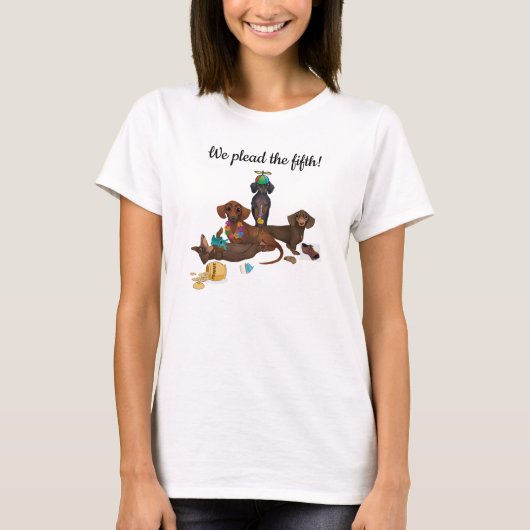 T-shirt Funny Chemise Dachshund (Devant)