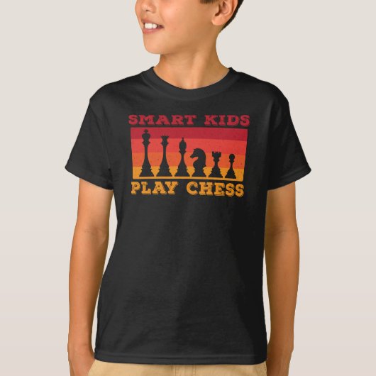 T-shirt Funny Chess board Champion du jeu de société Kid B (Devant)