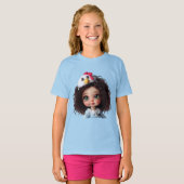 T-shirt Funny Chick par Natasha Us (Devant entier)