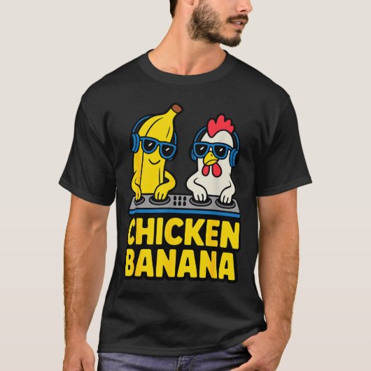 T-shirt Funny Chicken Banana (Devant)