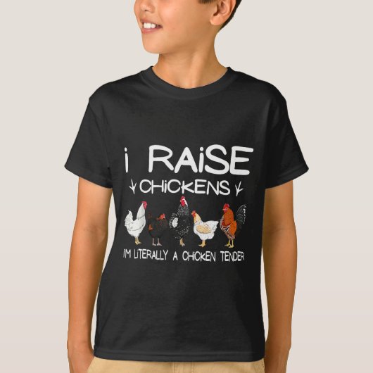 T-shirt Funny Chicken Lover Gift – I Raise Chickens Farm Q (Devant)