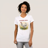T-shirt Funny Chicken Mom Farm  (Devant entier)