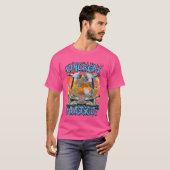T-shirt Funny Chicken Nugget Bootleg Hardcore Flames mème (Devant entier)