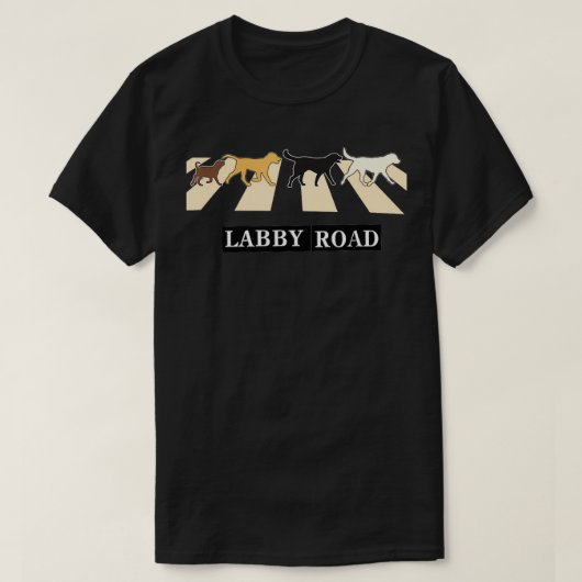 T-shirt Funny Chien Lab Labrador Chiot Labby Road Cadeau (Design devant)
