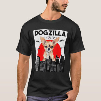 T-shirt Funny Chihuahua Dogzilla Japanese For Dog Owners D