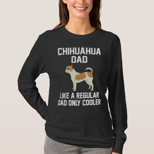 T-shirt Funny Chihuahua Papa (Devant)