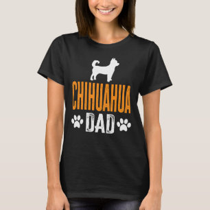 T-shirt Funny Chihuahua Papa Parfait Chihuahua Propriétair