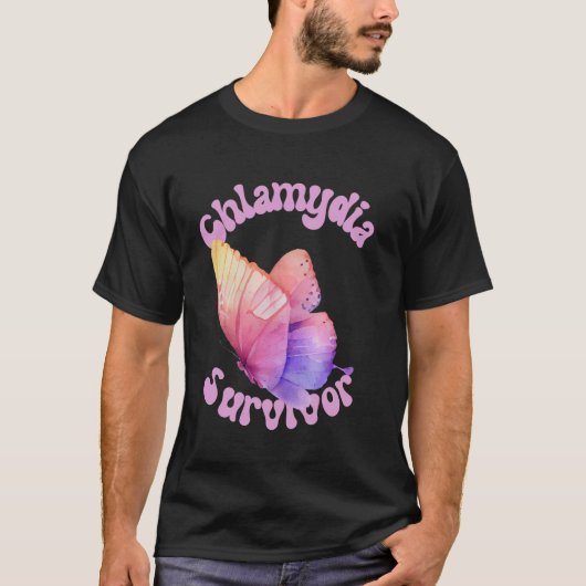 T-shirt Funny Chlamydia Survivor mème graphique (Devant)